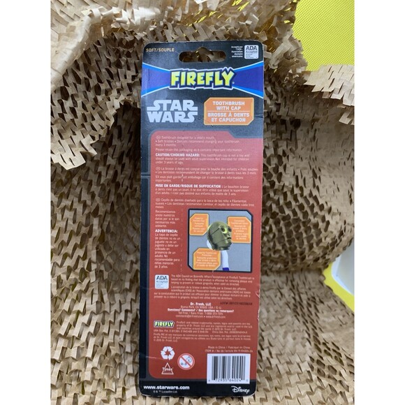 Firefly Children's Soft Toothbrush with Disney Stars Wars Character Cap ~ C-3P0 - Picture 2 of 2